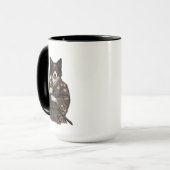Japanischer Kriegerhund Fantasy Art Kaffeetasse (Vorderseite Links)