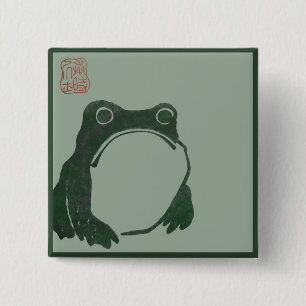 Japanischer Kunst ukiyo Frosch Button