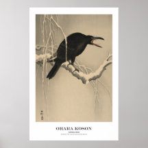 Japanischer Kunstdruck – Ohara Koson – Krähe