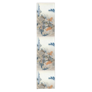 Japanischer Kunsttabellenläufer Kurzer Tischläufer