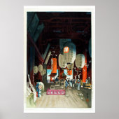 Japanischer Laternenladen Ukiyo-e Poster (Vorne)