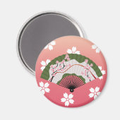 japanischer Lüfter 2 Magnet (Vorderseite/Rückseite)