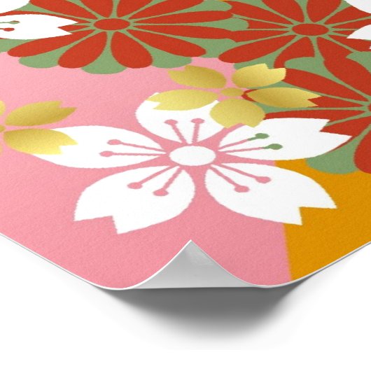 japanischer Lüfter 3 Poster (Ecke)