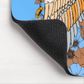 Japanischer Manga-Kranvogel Mousepad (Ecke)