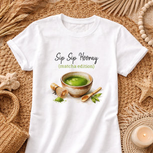 Japanischer Matcha-Fan Lustiger Matcha-Grüntee-Shi T-Shirt