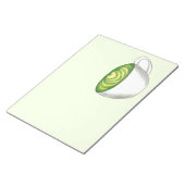 Japanischer Matcha Green Tea Latte Teacup Feinschm Notizblock (angewinkelt)