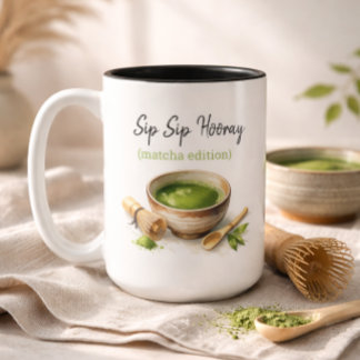 Japanischer Matcha-Liebhaber Lustiger Matcha-Grünt Zweifarbige Tasse