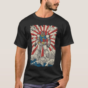 Japanischer Mecha-Anime-Roboter Kanagawa Great Wav T-Shirt