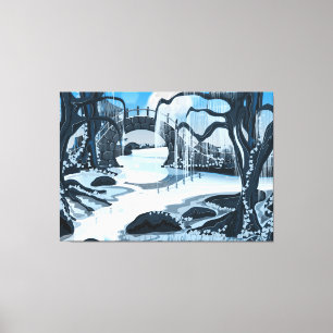 Japanischer Mediationsgarten Leinwanddruck