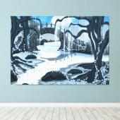 Japanischer Mediationsgarten Leinwanddruck (Insitu (Holzboden))