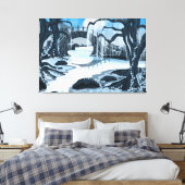 Japanischer Mediationsgarten Leinwanddruck (Insitu (Schlafzimmer))