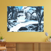 Japanischer Mediationsgarten Leinwanddruck (Insitu (Wohnzimmer))