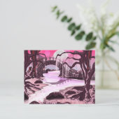 Japanischer Mediationsgarten Postkarte (Stehend Vorderseite)