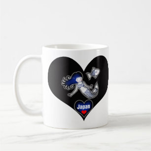Japanischer Meerjungfrau-Becher Japan-Hilfe Kaffeetasse