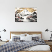 Japanischer Montain Leinwanddruck (Insitu (Schlafzimmer))