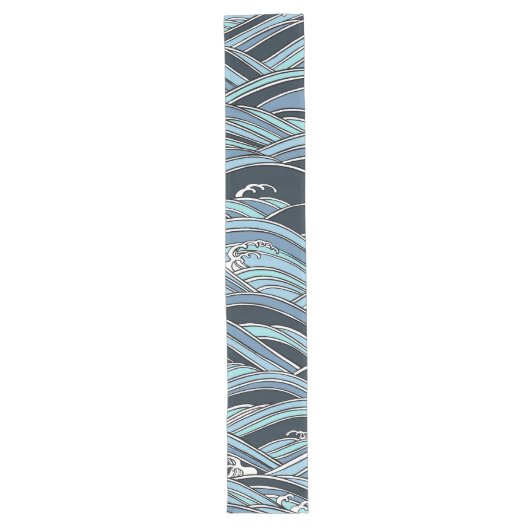 japanischer Muster TABELLEN-LÄUFER Großer Tischläufer (Vorderseite)