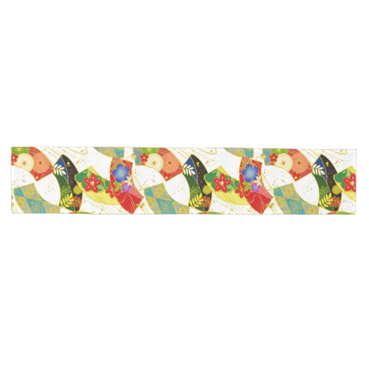 japanischer Muster TABELLEN-LÄUFER Mittelgroßer Tischläufer (Horizontal)