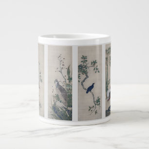 Japanischer Natur Antiquitäten/Vintage Panel Beche Jumbo-Tasse