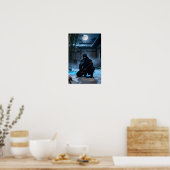 Japanischer Ninja-Krieger Poster (Küche)