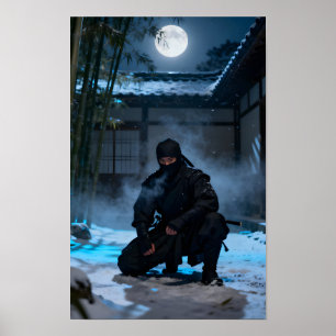 Japanischer Ninja-Krieger Poster