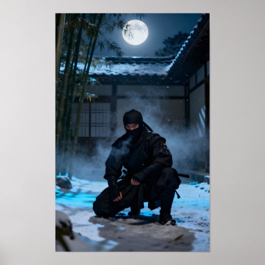 Japanischer Ninja-Krieger Poster (Vorne)