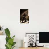 Japanischer Ninja-Shadow-Warrior Poster (Heimbüro)