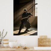 Japanischer Ninja-Shadow-Warrior Poster (Küche)