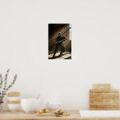 Japanischer Ninja-Shadow-Warrior Poster (Küche)