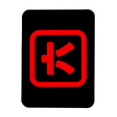 Japanischer Nummer sechs 六 【Roku】 Kanji Magnet (Vertikal)