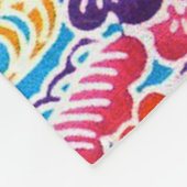 Japanischer Okinawan Dye (Bingata) Fleecedecke (Ecke)