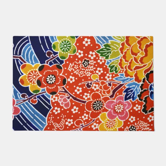 Japanischer Okinawan Dye (Bingata) Fußmatte (Vorderseite)