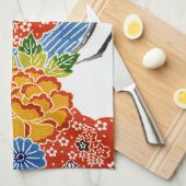 Japanischer Okinawan Dye (Bingata) Geschirrtuch (Viertel Falte)