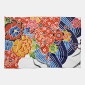 Japanischer Okinawan Dye (Bingata) Geschirrtuch (Horizontal)