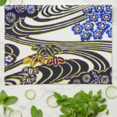 Japanischer Okinawan Dye (Bingata) Geschirrtuch (Gefaltet)