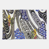 Japanischer Okinawan Dye (Bingata) Geschirrtuch (Horizontal)