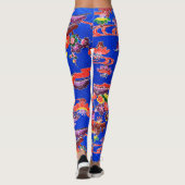 Japanischer Okinawan Dye (Bingata) Leggings (Rückseite)
