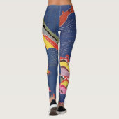 Japanischer Okinawan Dye (Bingata) Leggings (Rückseite)