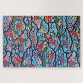 Japanischer Okinawan Dye (Bingata) Puzzle (Horizontal)