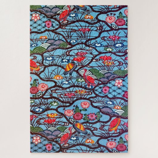 Japanischer Okinawan Dye (Bingata) Puzzle (Vertikal)