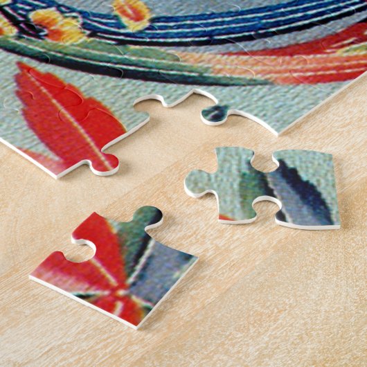 Japanischer Okinawan Dye (Bingata) Puzzle (Seite)