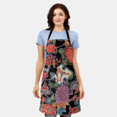 Japanischer Okinawan Dye (Bingata) Schürze (Getragen)