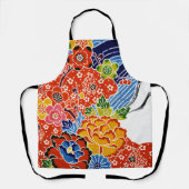 Japanischer Okinawan Dye (Bingata) Schürze (Vorderseite)