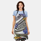 Japanischer Okinawan Dye (Bingata) Schürze (Getragen)