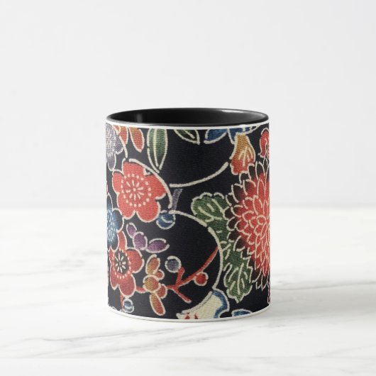 Japanischer Okinawan Dye (Bingata) Tasse (Zentrum)