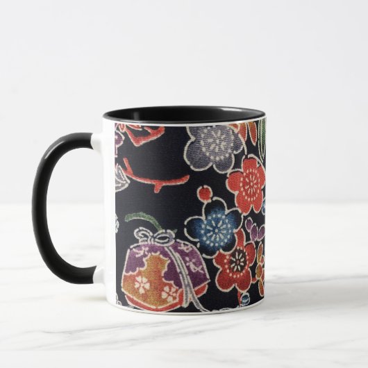Japanischer Okinawan Dye (Bingata) Tasse (Links)