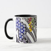 Japanischer Okinawan Dye (Bingata) Tasse (Links)