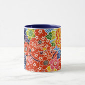 Japanischer Okinawan Dye (Bingata) Tasse (Zentrum)