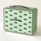 Japanischer Onigiri Rice Ball Metall Brotdose (Rückseite)