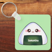 Japanischer Onigiri Rice Ball Schlüsselanhänger (Vorderseite)