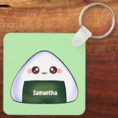 Japanischer Onigiri Rice Ball Schlüsselanhänger (Rückseite)